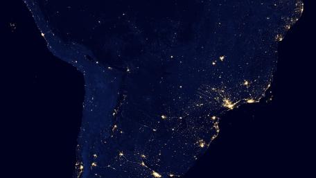 South American Night Lights 2012 wallpaper