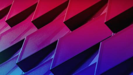 Modern Abstract 3D Triangle Design in Vivid Colors wallpaper