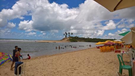 Tropical Beach Paradise with Scenic Views and Sunshine wallpaper