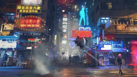 Cyberpunk Hong Kong wallpaper
