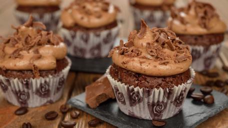 Chocolate cupcake wallpaper