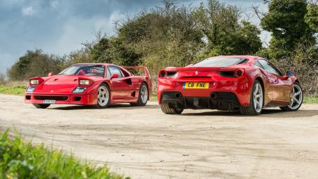 Ferrari Evolution on Display wallpaper