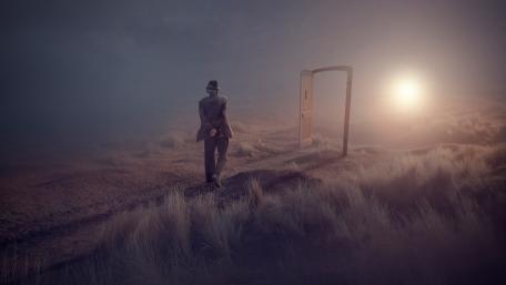 Door to nowhere wallpaper