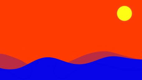 Vibrant Minimalist Sunset Wallpaper wallpaper