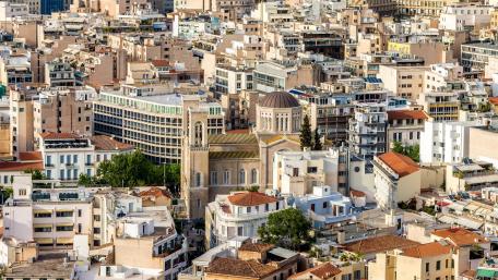 Athenian Cityscape wallpaper