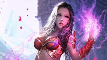 Sexy demonic woman wallpaper