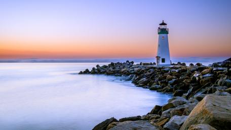 Walton Lighthouse, Santa Cruz wallpaper