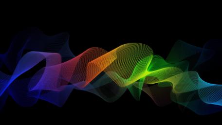 Colorful waves wallpaper