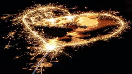 Heart's Sparklers wallpaper