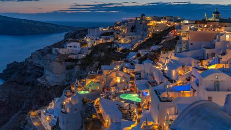 Santorini wallpaper