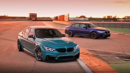 Dynamic Duo on the Track wallpaper