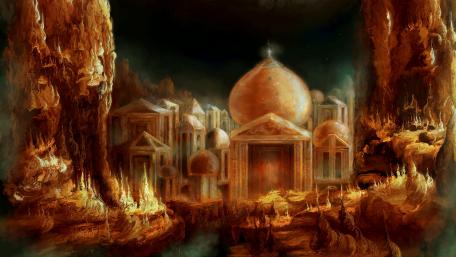 Turkish fantasy city wallpaper