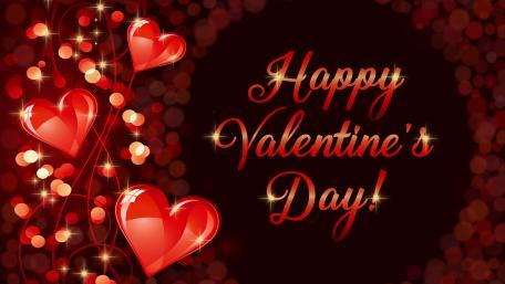 Hearts Aflame with Valentine Wishes wallpaper