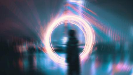 Light circles wallpaper