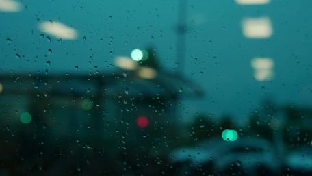 Rainy evening wallpaper