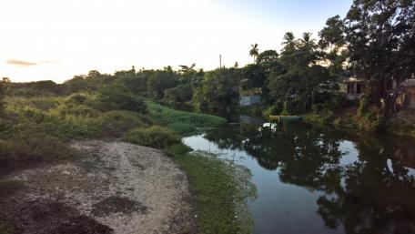 Tranquil River Scene in Nature Beauty wallpaper