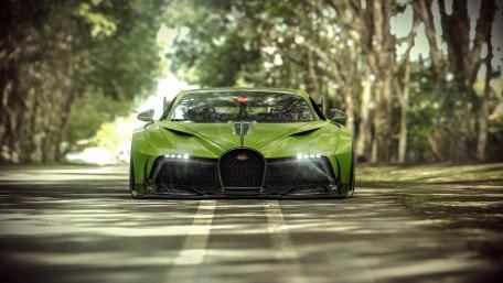 Green Bugatti Divo wallpaper