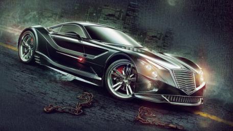 Concept car illustration wallpaper