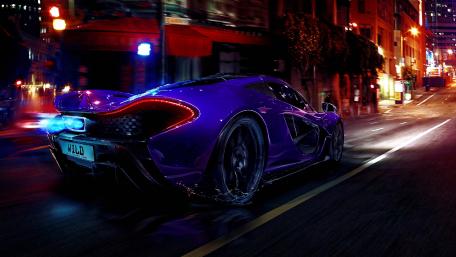 McLaren P1 at night wallpaper