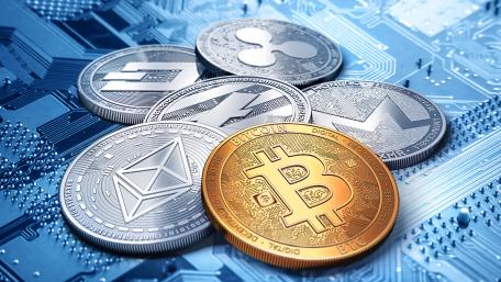 Crypto coins wallpaper