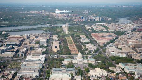 T-38 Aircraft Flying Over Washington, DC wallpaper