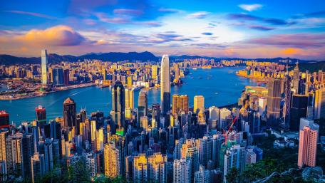 Hong Kong view from Victoria Peak wallpaper