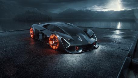 Black Lamborghini Terzo Millennio wallpaper