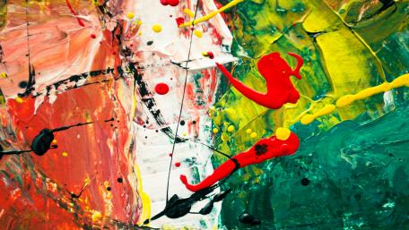 Splash abstract painting art wallpaper
