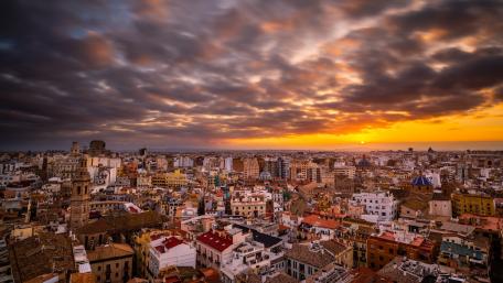 Valencia skyline wallpaper
