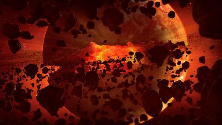 Planet explosion wallpaper