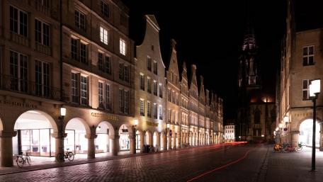 Muenster by night wallpaper
