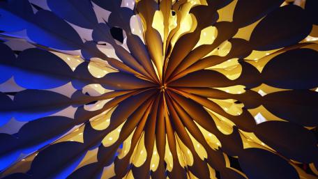 Elegant Symmetry in Warm Tones wallpaper