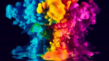 Colorful smoke wallpaper