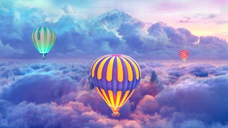Hot air balloons wallpaper