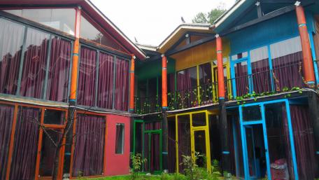 Colorful houses wallpaper