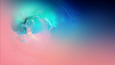 Liquid Dreams in Blue and Pink wallpaper