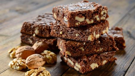 Walnut brownie wallpaper