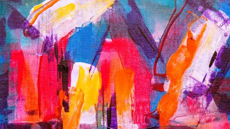 Expressionist abstract painting wallpaper