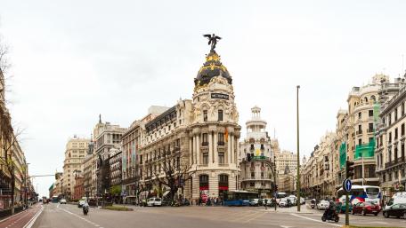 Gran Vía (Madrid, Spain) wallpaper