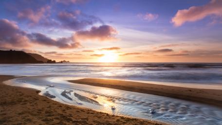 Ocean sunrise wallpaper