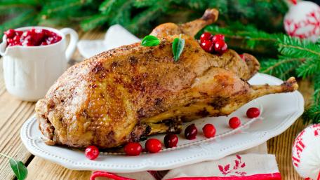 Christmas Goose Dinner wallpaper