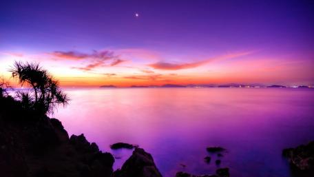 Purple sunset wallpaper