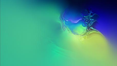 Liquid Harmony in Blue and Green Shades wallpaper
