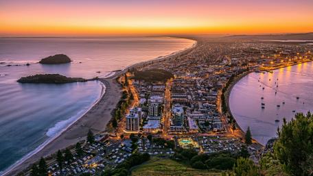 Tauranga aerial view wallpaper