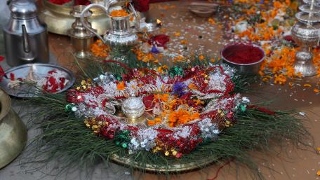 hindu wedding flower set wallpaper