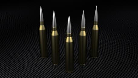 Five Bullets on Textured Background wallpaper