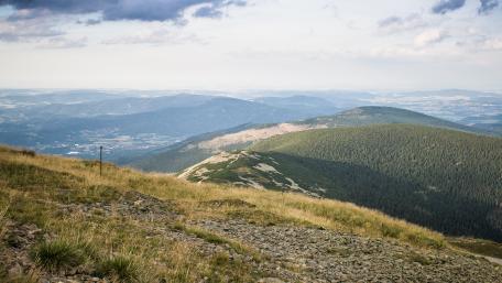 Panorama from Snezka Mountain (Czechia) wallpaper