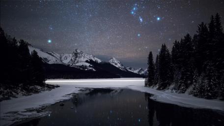 Maligne Lake Jasper National Park Alberta Canada wallpaper