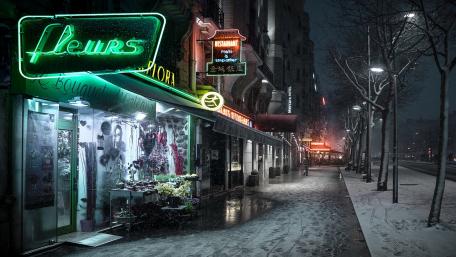 Street lights wallpaper