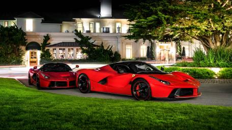 Red Supercar Excellence by Mansion wallpaper